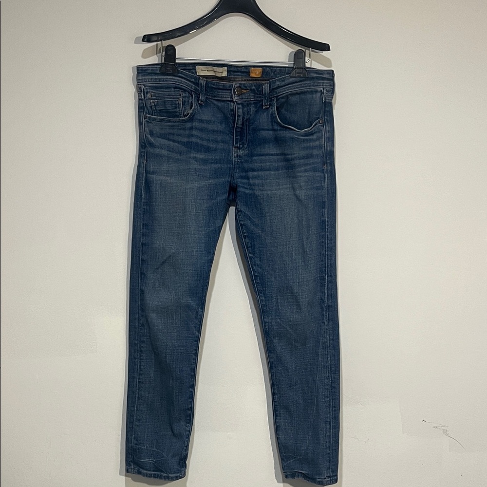 Pilcro and the Letterpress Dark Blue Skinny Jeans